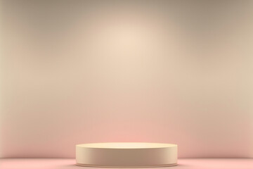 pink minimalist podium background for product display