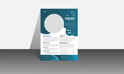 abstract business flyer and creative design.