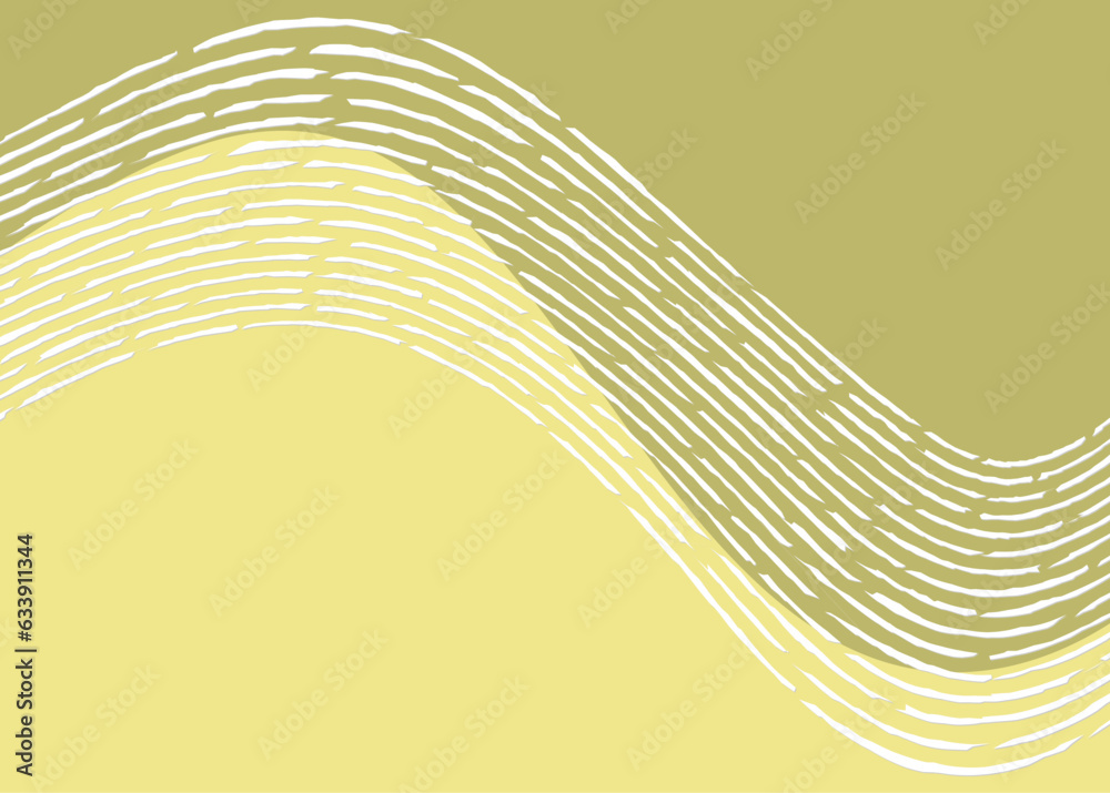 Poster minimalist background with curved sketchy lines pattern