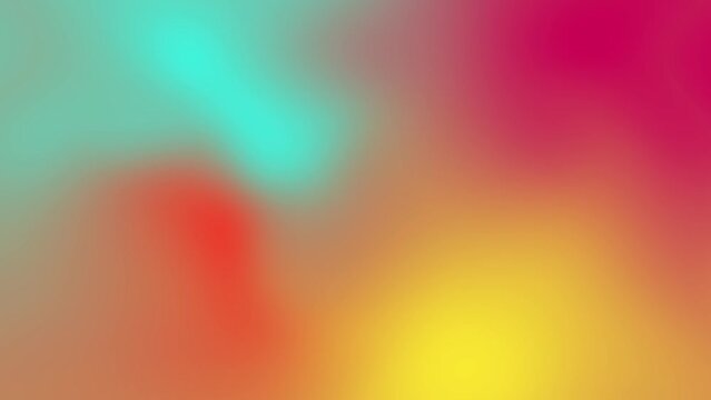 Animated gradient motion background with teal, orange, pink, yellow color combinations
