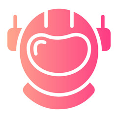 astronaut helmet Gradient icon