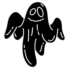 funny ghost illustration