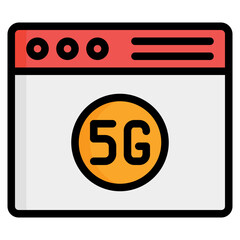  Browser Icon, Filled Line style icon vector illustration, Suitable for website, mobile app, print, presentation, infographic and any other project.