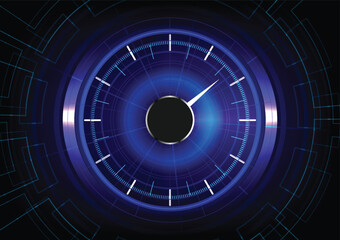 vector illustration of technology speedometer car abstract background.technology background. - 633921326