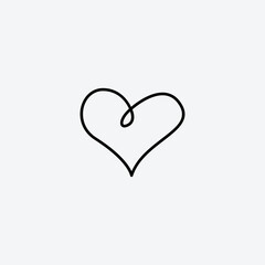 Heart love icon vector illustration