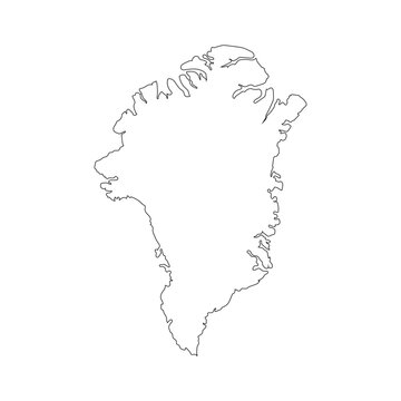 greenland map icon vector