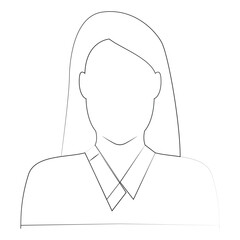 half body person icon vector