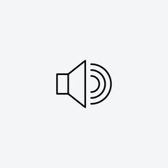 Speaker line icon vector illustration