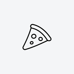 Pizza line icon vector illustration.