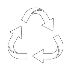 recycling icon vector