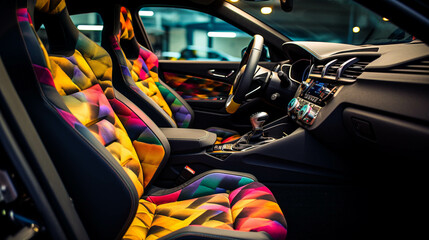 interior of a car color, 