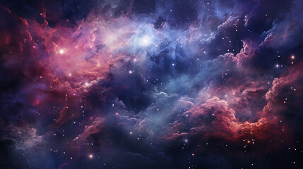 Naklejka premium deep space galaxy in starry universe. science background. generative AI