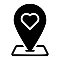 love glyph icon