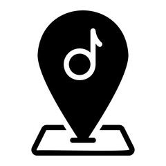 music glyph icon