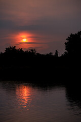 Obraz premium Sunset sky background