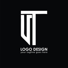 UT UT Logo Design, Creative Minimal Letter UT UT Monogram © Mamoon