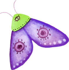 illustration of a moth halloween