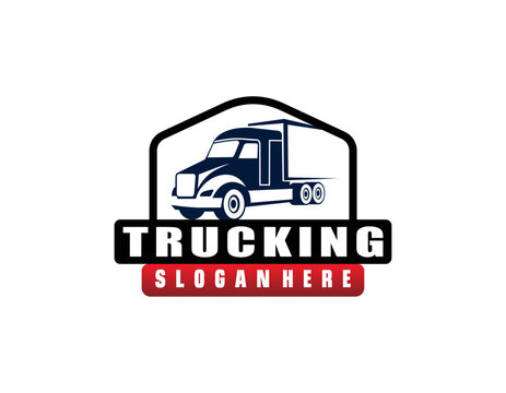 template of Truck Logo, cargo logo, delivery cargo trucks, Logistic logo