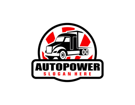 truck vector logo illustration