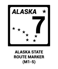 ALASKA STATE ROUTE MARKER Guide sign US ROAD SYMBOL SIGN MUTCD
