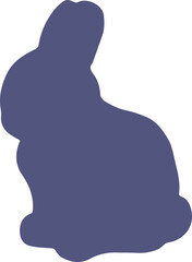 Fototapeta premium Digital png illustration of rabbit symbol on transparent background