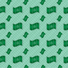 Digital png illustration of green pattern on transparent background