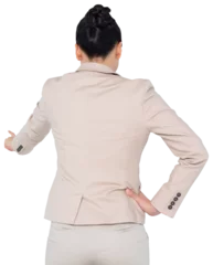 Photo sur Plexiglas Lieux asiatiques Digital png photo of asian businesswoman on transparent background