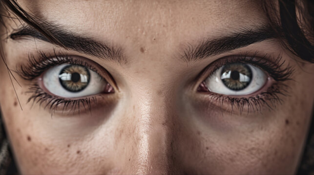  a woman with a perplexed expression on her face, reflecting a sense of confusion. Her eyebrows are furrowed, and her eyes portray a mixture of curiosity and bewilderment