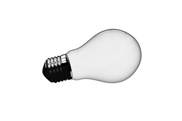 Digital png illustration of bulb symbol on transparent background
