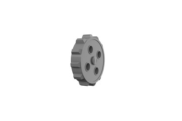 Obraz premium Digital png illustration of grey cog on transparent background