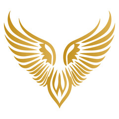Spread Pair of Angel or Eagle Wings illustration, SVG or PNG Angel or Eagle Wings.