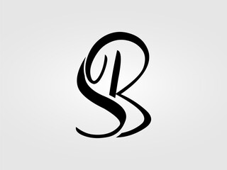 Initial SB letter Logo Design vector Template. Monogram, lettermark SB logo Design