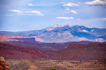 Utah Canyon Desert with Mountain 