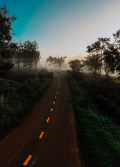 created by dji camera I wish the whole scene a wide path into youth