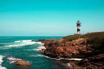  The lighthouse at isla Pancha in Galicia © laudibi