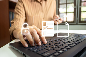 Verification of information with finger print by smart phone, Internet security, online financial transaction, 2-step verification, confirm transaction and identity.