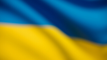 Ukrainian flag unfocused. Ukraine National Flag