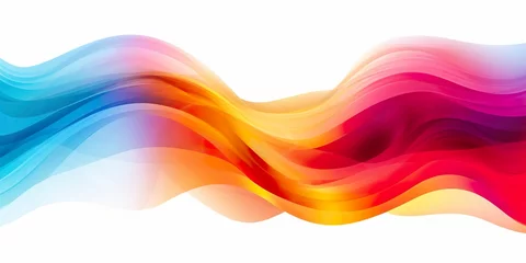 Foto op Aluminium abstract colorful wave © ANNY