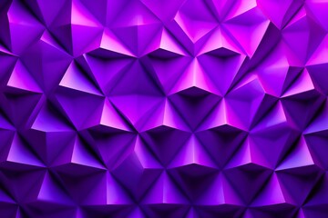 Purple Gradient Abstract Illustration. 3D triangle Background. Computer Art Design Template.