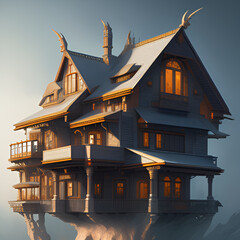 Fototapeta premium dream house, Generative AI