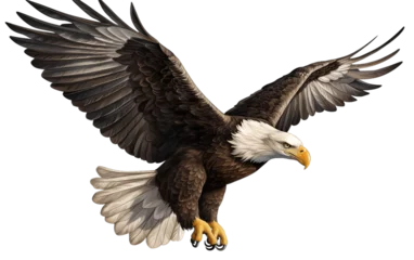 Foto auf Leinwand Eagle on Transparent Background. Generative AI ©  Creative_studio