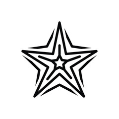 Obraz premium Black line icon for exotic 