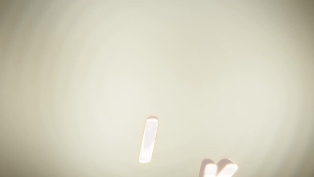 Pop up text milk animation