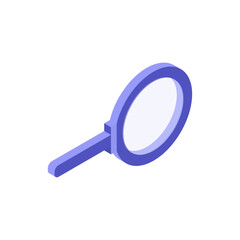 Vector illustration of magnifying glass icon