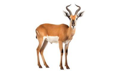Antelope Isolated Background. Generative AI