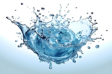 water splash isolated on white background