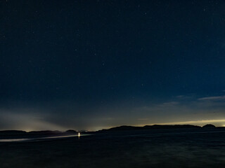 Fototapeta premium 夜の海岸線