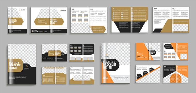 Real Estate, Corporate, Open House, Apartment, Brochure, Annual Report, Booklet Bundle, A4 Size, Fully Editable Template