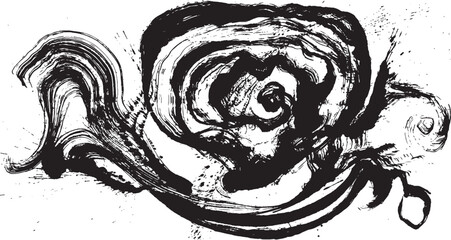 たこ　手書きの毛筆イラスト © aalto