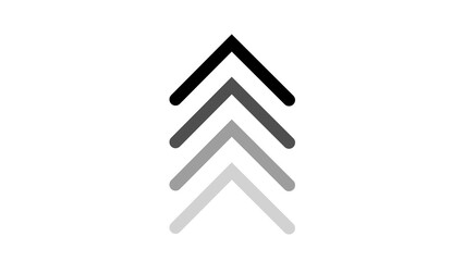 abstract beautiful arrow icon or pointer looking on the place illustration 4k 